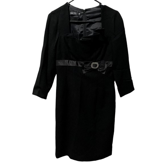 Teri Jon Black Dress Size‎ 4 | L1 - Picture 1 of 7